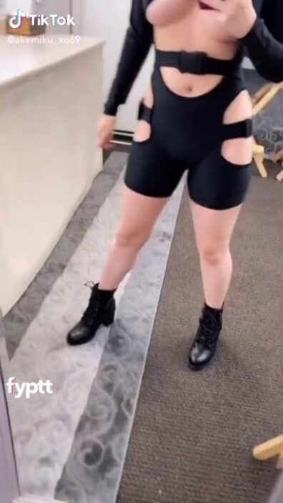 This TikTok thot’s always horny after cosplaying, she needs to rub her beautiful pussy