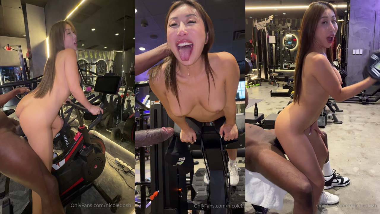 Nicole Doshi Fucks a BBC At The Gym Leaked Video