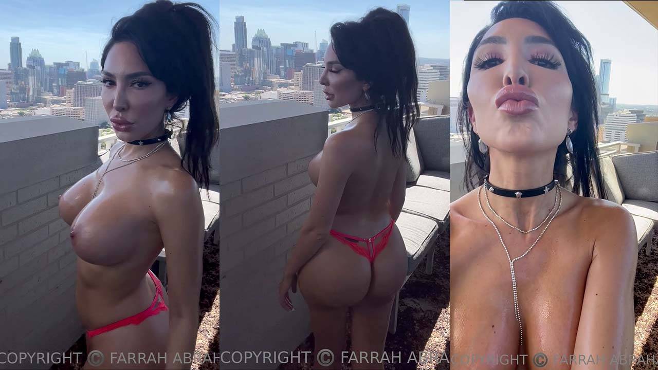 Farrah Abraham – Nude Oily Body On Balcony Video Leaked