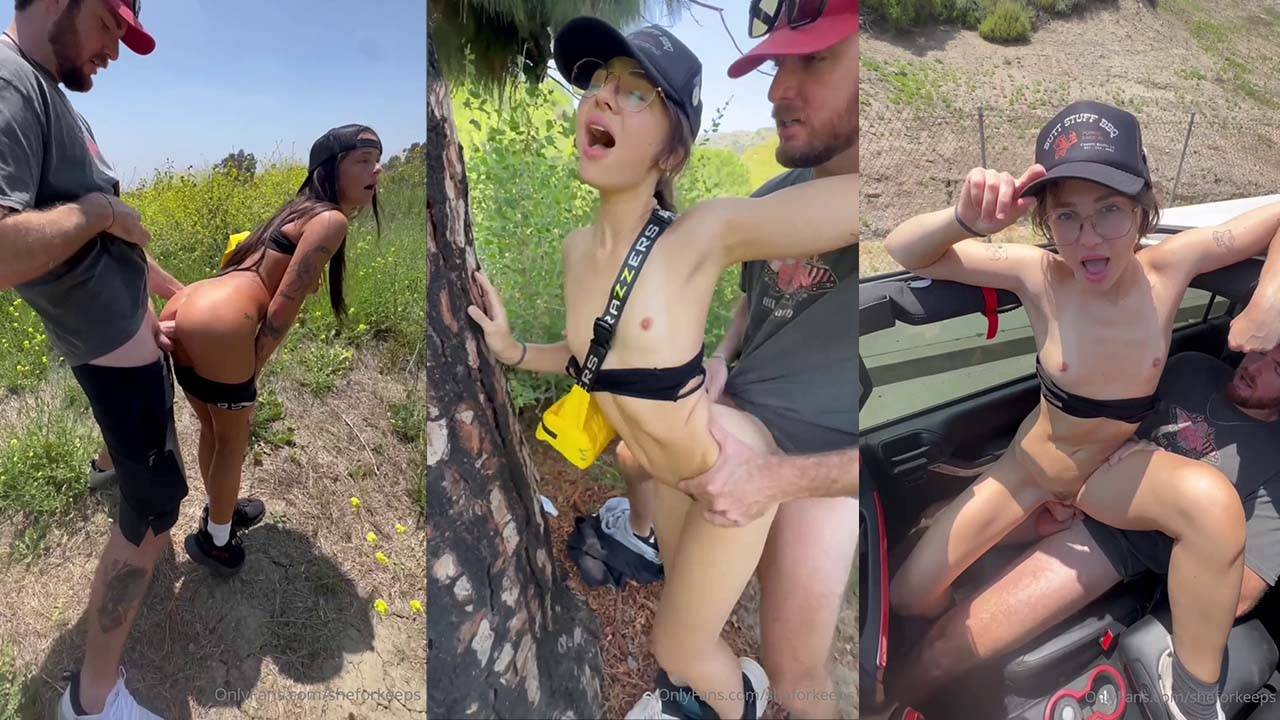 Ryan Reid & Liz Jordan – Outdoor BGG Threesome Leaked Video