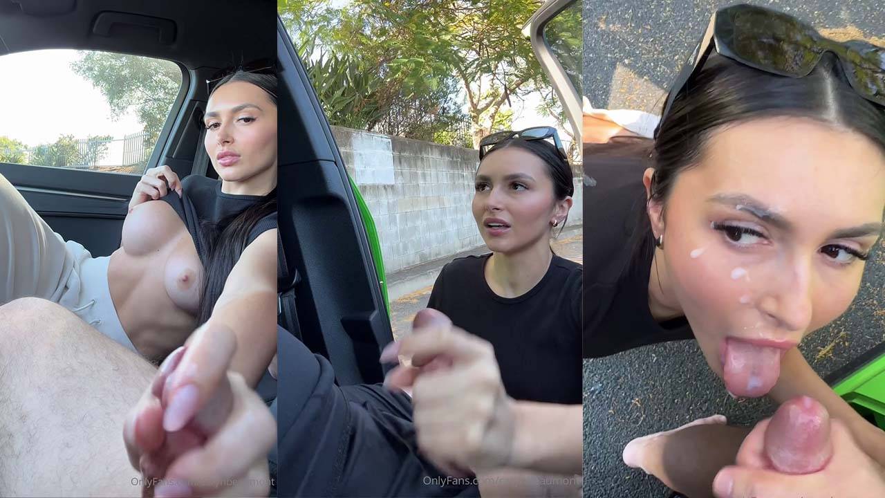 Caryn Beaumont – BG Public Parking Lot Handjob With Facial Leaked Video