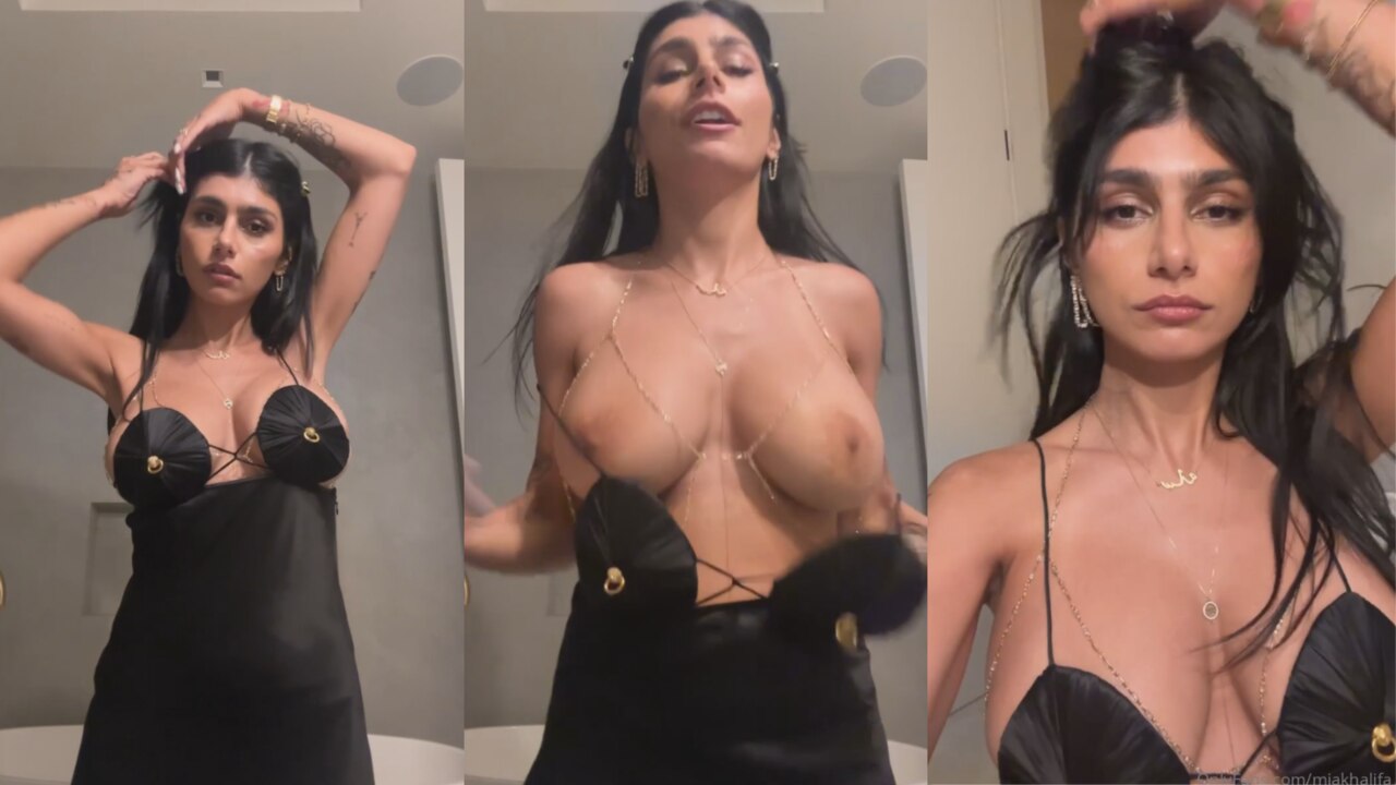 Mia Khalifa – Black Dress Video Leaked